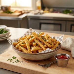 1/2″ Premium Crinkle-Cut Fries, Long, Fancy | PWB