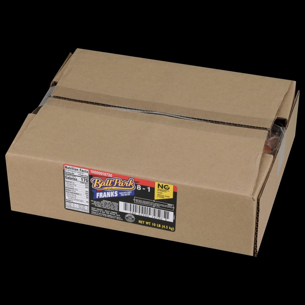 Beef Franks, 6 Inch 8 count per lb. - Gordon Restaurant Market