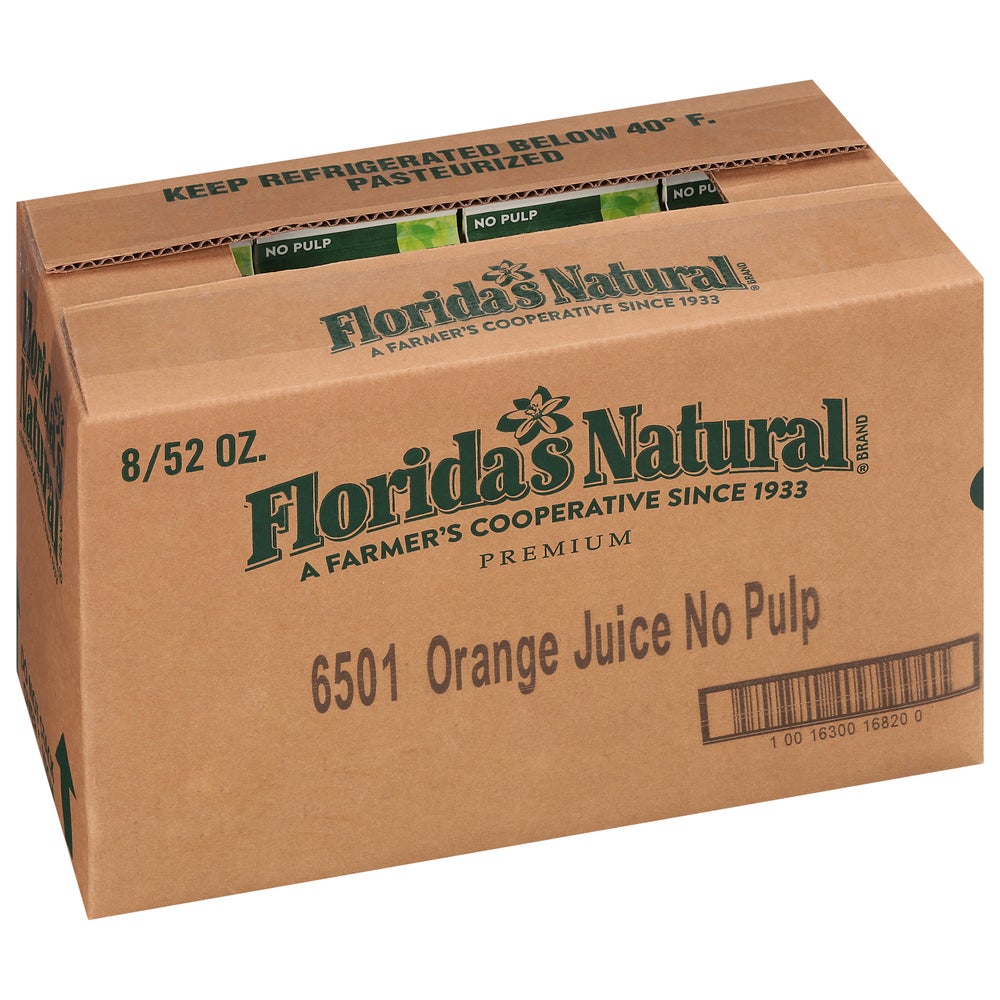 FL NAT JUICE ORNG 100% NO PULP 52FLZ - Gordon Restaurant Market