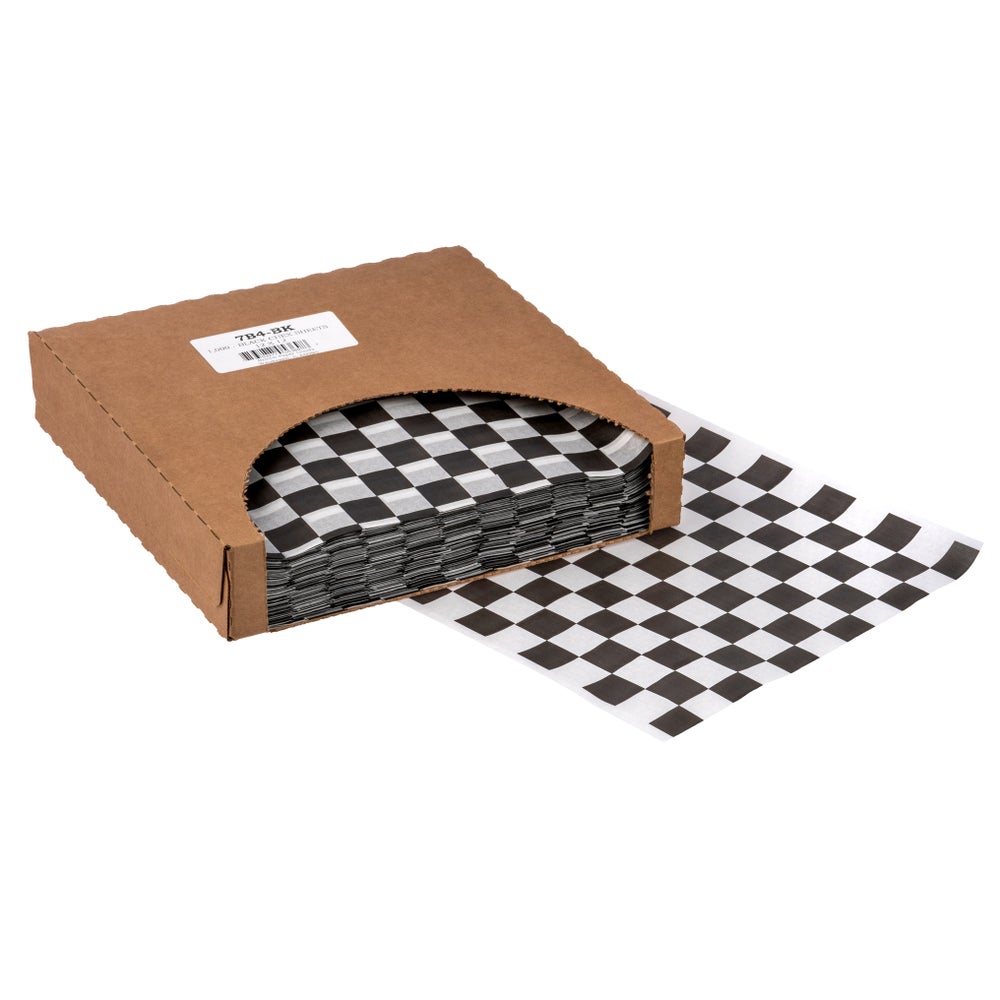 WRAP PPR DWXD 12X12 WHT BLK CHK 5-1 - Gordon Restaurant Market