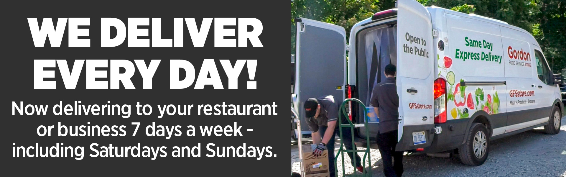 We deliver every day
