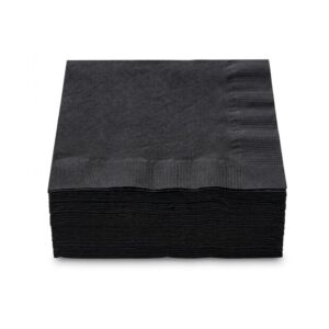 Black Beverage Napkin | RAW