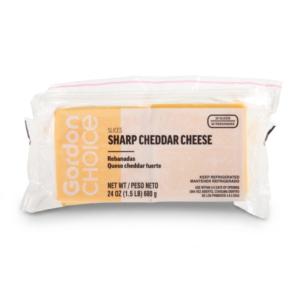 Sharp Cheddar Sliced Cheese - Gordon Restaurant Market